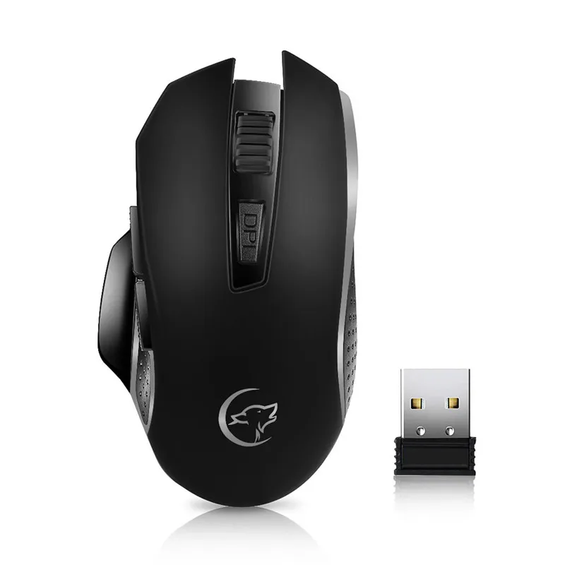 Black CARPRIE компьютерная периферийная G821 игровая мышь перезаряжаемая Беспроводная Регулируемая оптическая мышь для ноутбука игровая мышь - Цвет: Black