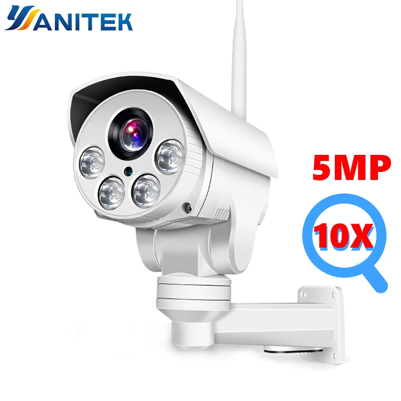 5 МП 2 5X 10X оптический зум Wi Fi IP камера PTZ Bullet наружная 1080P беспроводная ИК Ночная Onvif