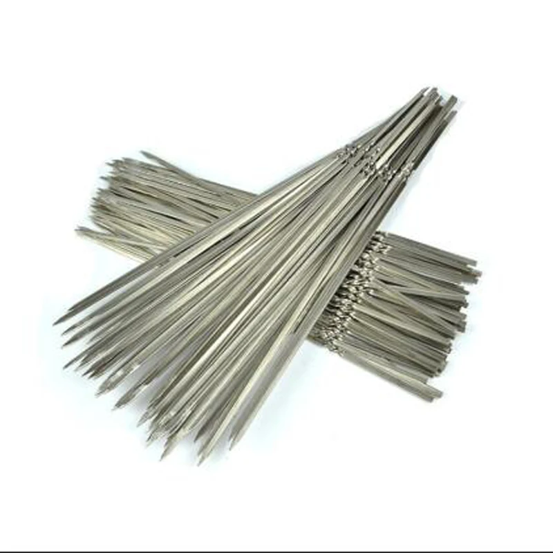 10 шт.! Многоразовые 33 см металлические длинные шпажки иглы из нержавеющей стали