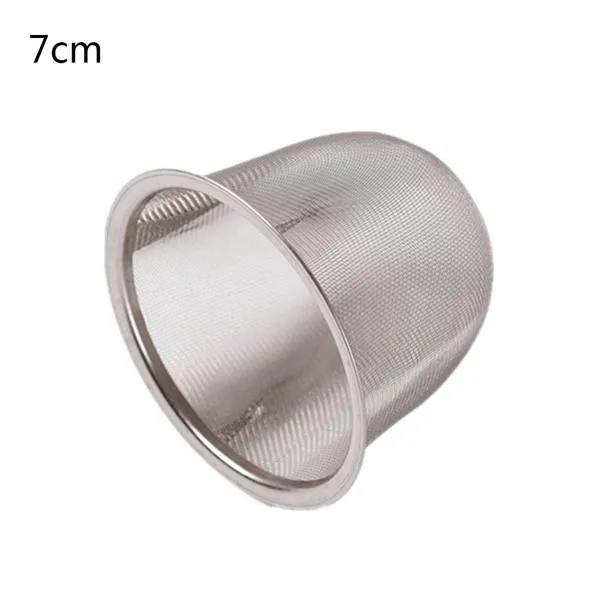 New Diameter 5.1-9CM Mesh Tea Infuser Reusable Tea Strainer Stainless Steel Teapot Leaf Spice Filter Drinkware Accessories - Цвет: C