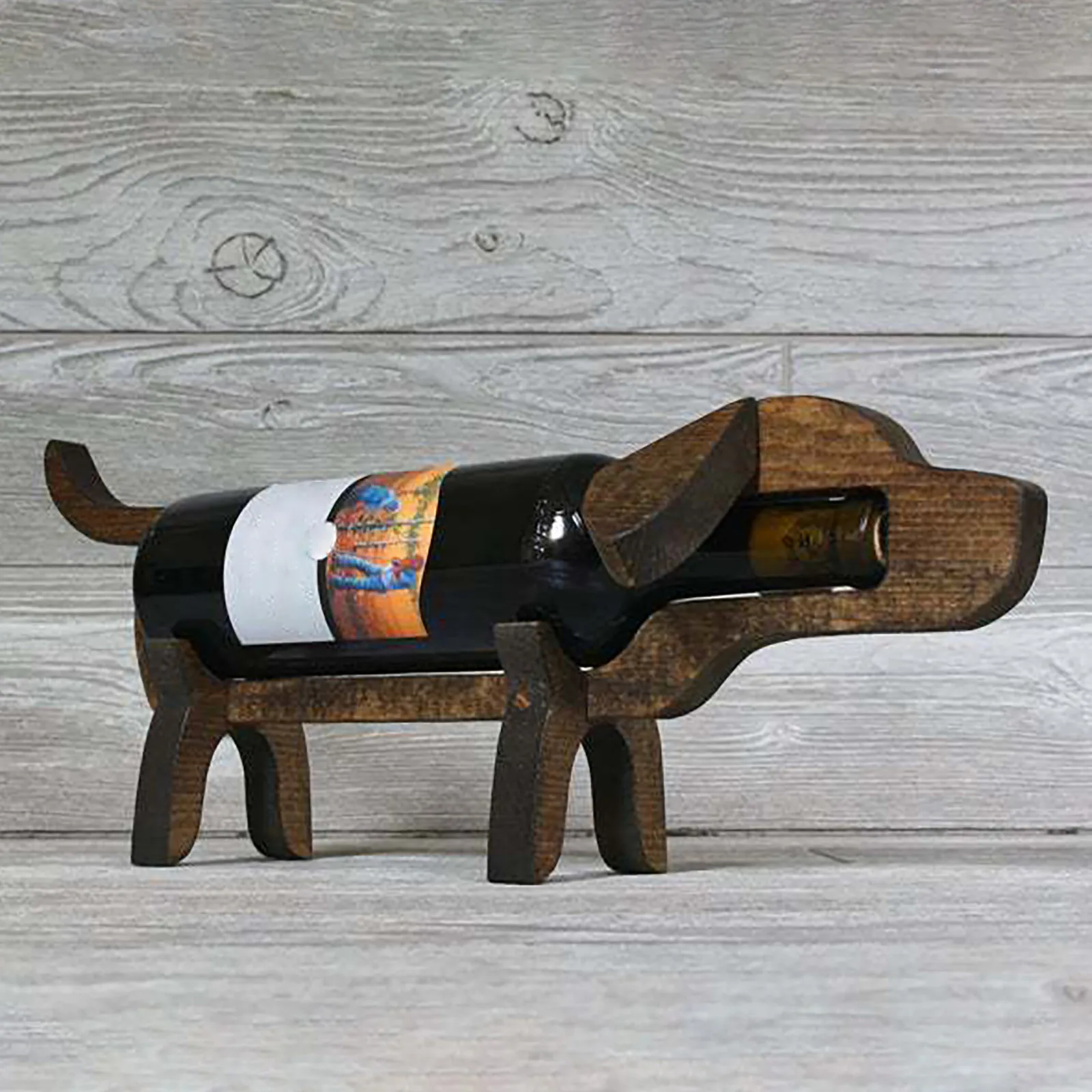 Деревянная Винная стойка для щенков украшения свиней винный шкаф шампанского