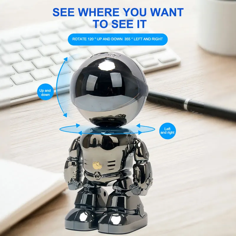 

WIFI Camera IP 1080P HD Indoor Human Detect Night Vision 355 Degree Tracking Camera Iron Man Network Gimbal Video Surveillance