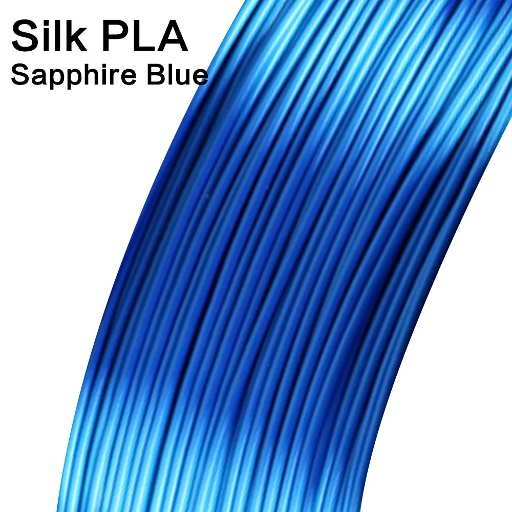 SILK-Sapphire Bule Noulei 3d Ручка 10 метров блестящая PLA 1,75 мм 3d принтер нить шелковая текстура на ощупь материалы для печати 3 ручки нити - Цвет: SILK-Sapphire Bule