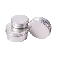 2020 hot sale empty silver cosmetics cream container aluminum bottles wholesale metal aluminum jar with lid aluminum tin cans