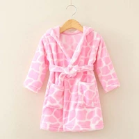 boys and girls flannel pajamas robe autumn and winter children bathrobe soft comfortable kids baby cute homewear clothes 2 8 y