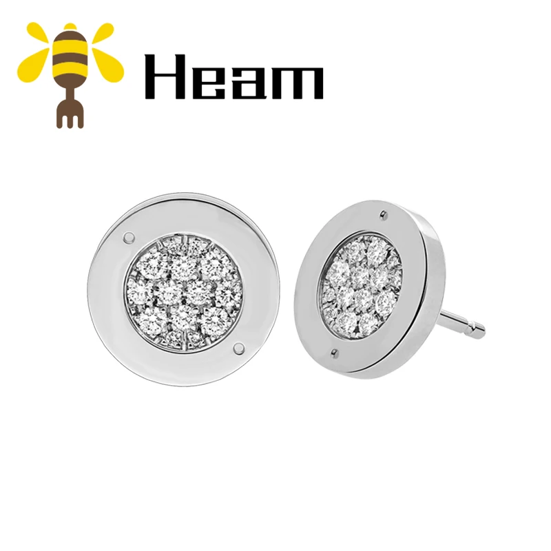 Heam,, высокое качество, серебро 925 пробы, болгарийские серьги для женщин, Круглые, керамические, модные, роскошные ювелирные изделия, подарок для пары