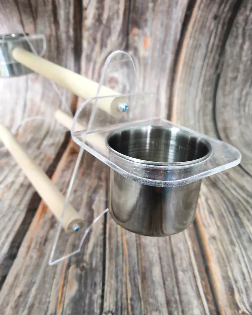 Маленький и средний Настольный Штатив для попугаев из акрила подставка шлифовки