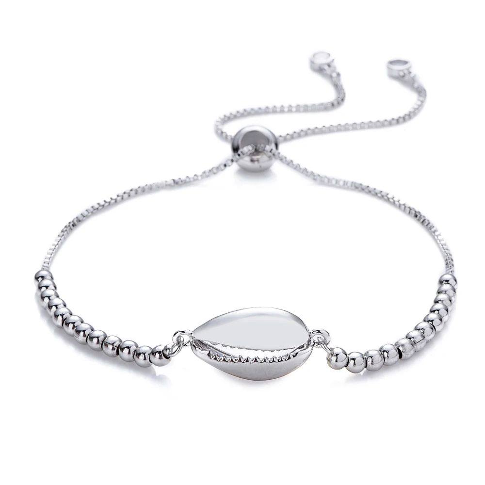 Очаровательные женские браслеты с золотой радужной ракушкой и ювелирные изделия