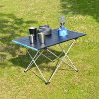 new outdoor picnic folding table super light aluminum alloy fishing table camping table chair self driving picnic table