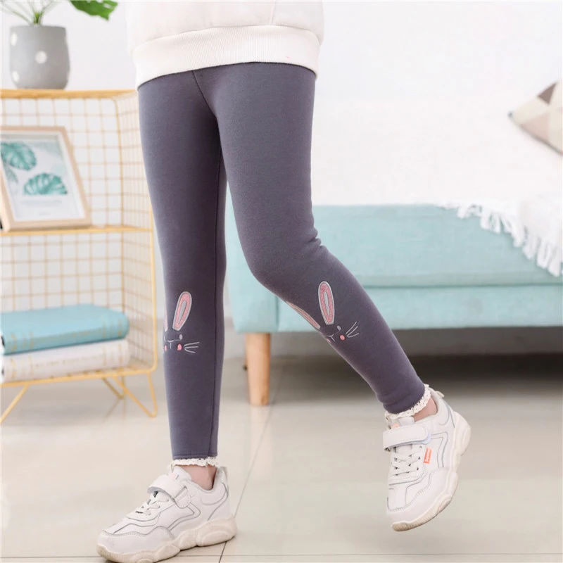 Леггинсы для девочек утепленные штаны Зимние Бархатные леггинсы с флисовой