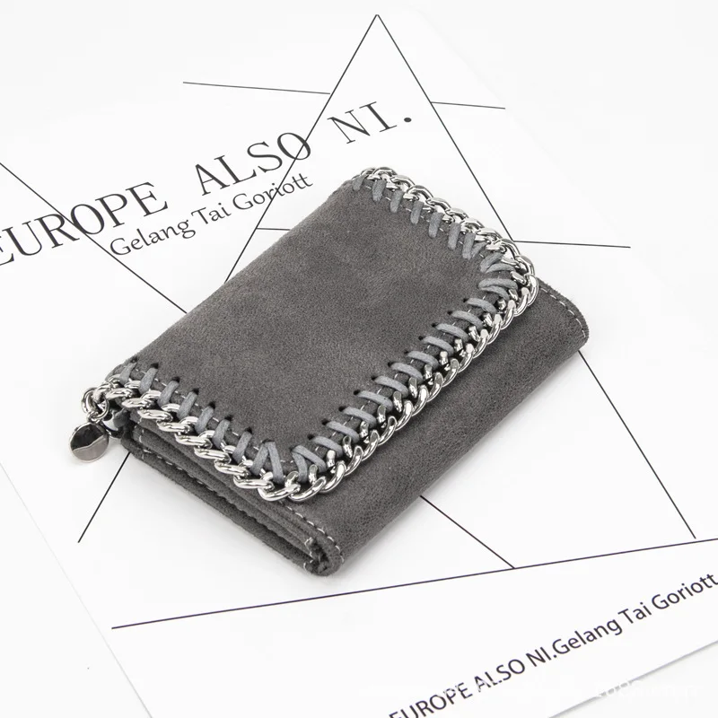 

Luxury Brand High Quality Short Wallet 2021 Fashionable Women Convenient Coin Purses Chain Handbags Card Package Bolsa Feminina