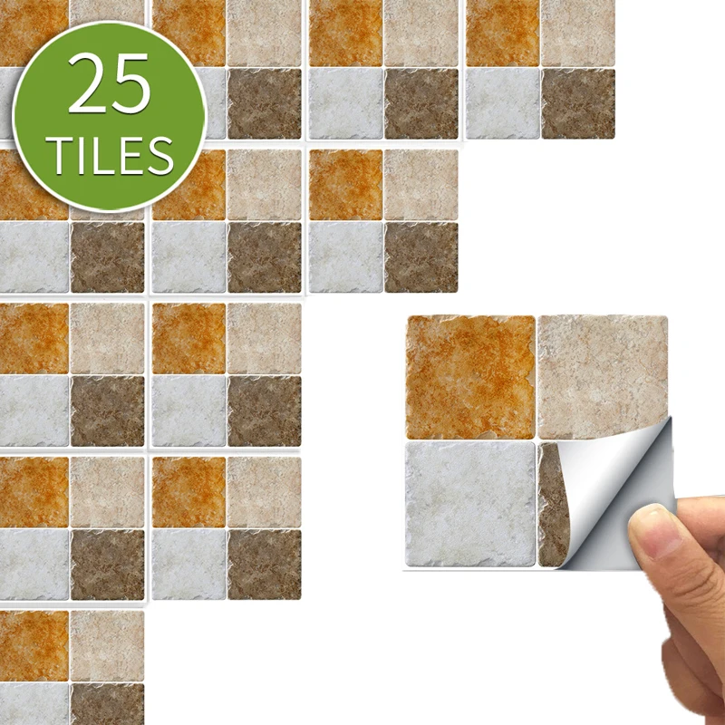 25 шт. домашний Настенный декор ретро 3D кирпичные настенные наклейки бар ресторан