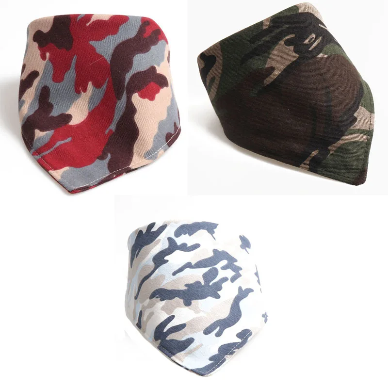 Камуфляжная бандана для собак шарф-ошейник домашних животных шейный платок и