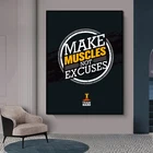 Искусство стены Мотивирующий на занятия фитнесом и принты картины, украшение для гостиной и офиса без рамки