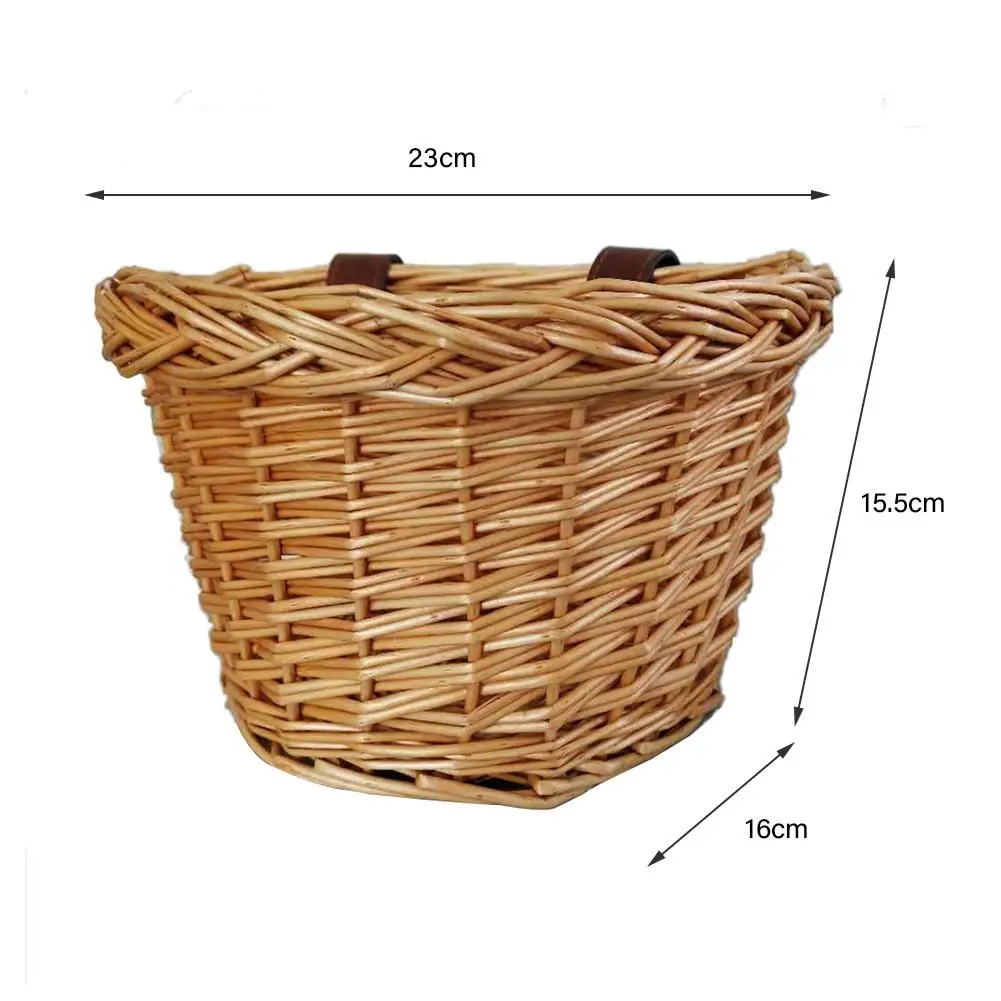 

Bicycle Basket Bike Front Rattan Basket Large Capacity Waterproof Sturdy Simple Food Basket For Cycling Bike Accessories