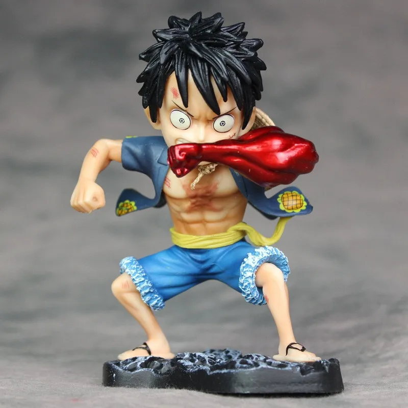 

Цельный Gear 4 Luffy Cute Ver. Экшн-фигурка обезьяны Д. Луффи, экипировка, четыре, ПВХ, Зоро, Санджи, Коллекционная модель 13 см