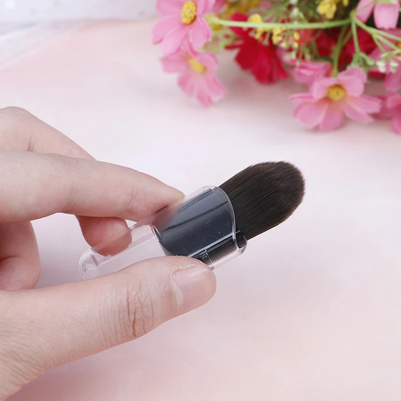 Portable Makeup Brushes Cheek Loose Powder Brush Beauty Fix Make Up Tools Retractable Single Small Cosmetics Brushes for travel
