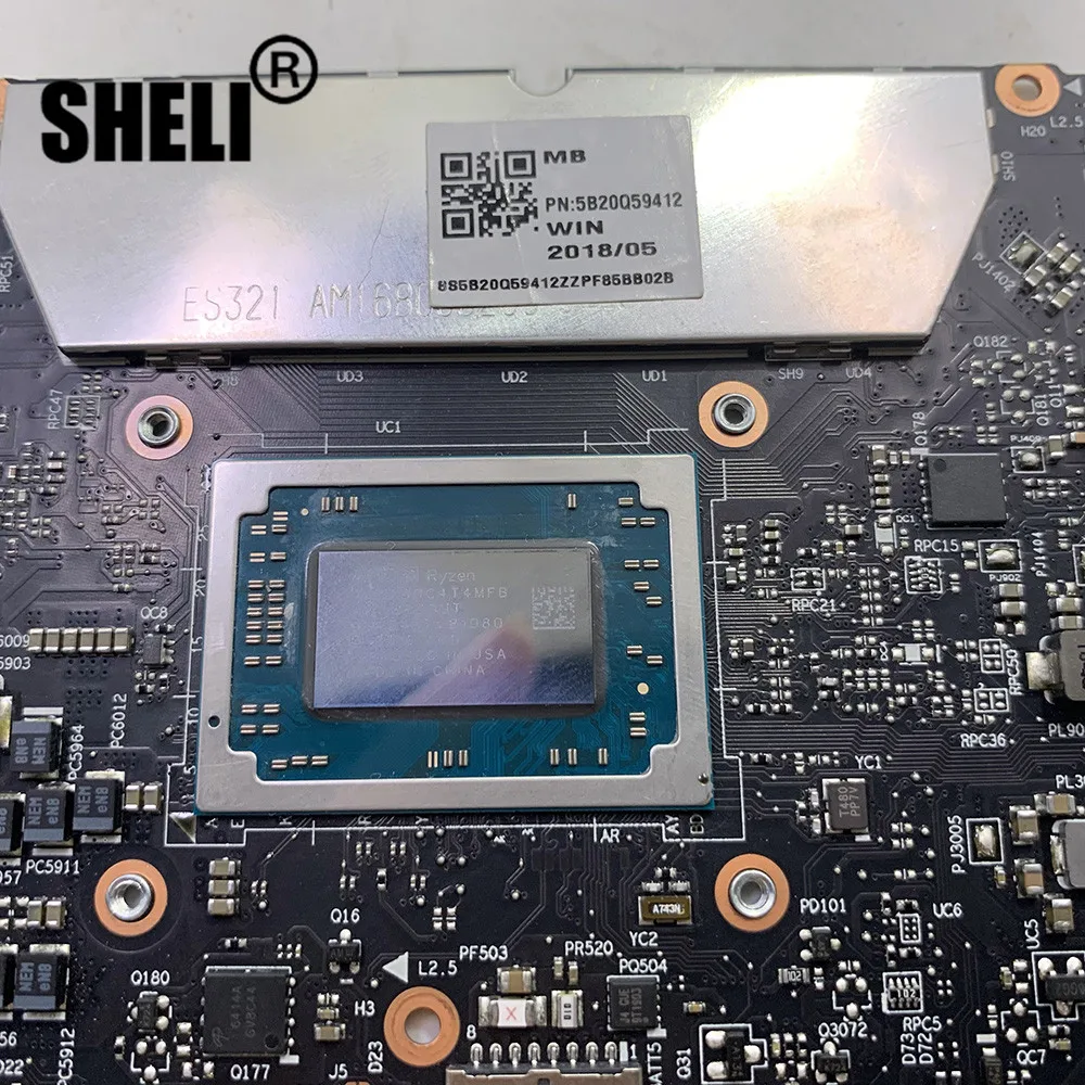 Материнская плата для ноутбука Lenovo IdeaPad 720S-13ARR Ryzen 7 2700U CPU 8G RAM ES321 NM-B441 5B20Q59412 |