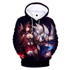 Новинка 2021, Молодежная Толстовка с капюшоном Kawaii для женщин и мужчин, с 3D-принтом, с принтом, для осени, зимний костюм, толстовки, спортивная одежда, детская одежда с капюшоном