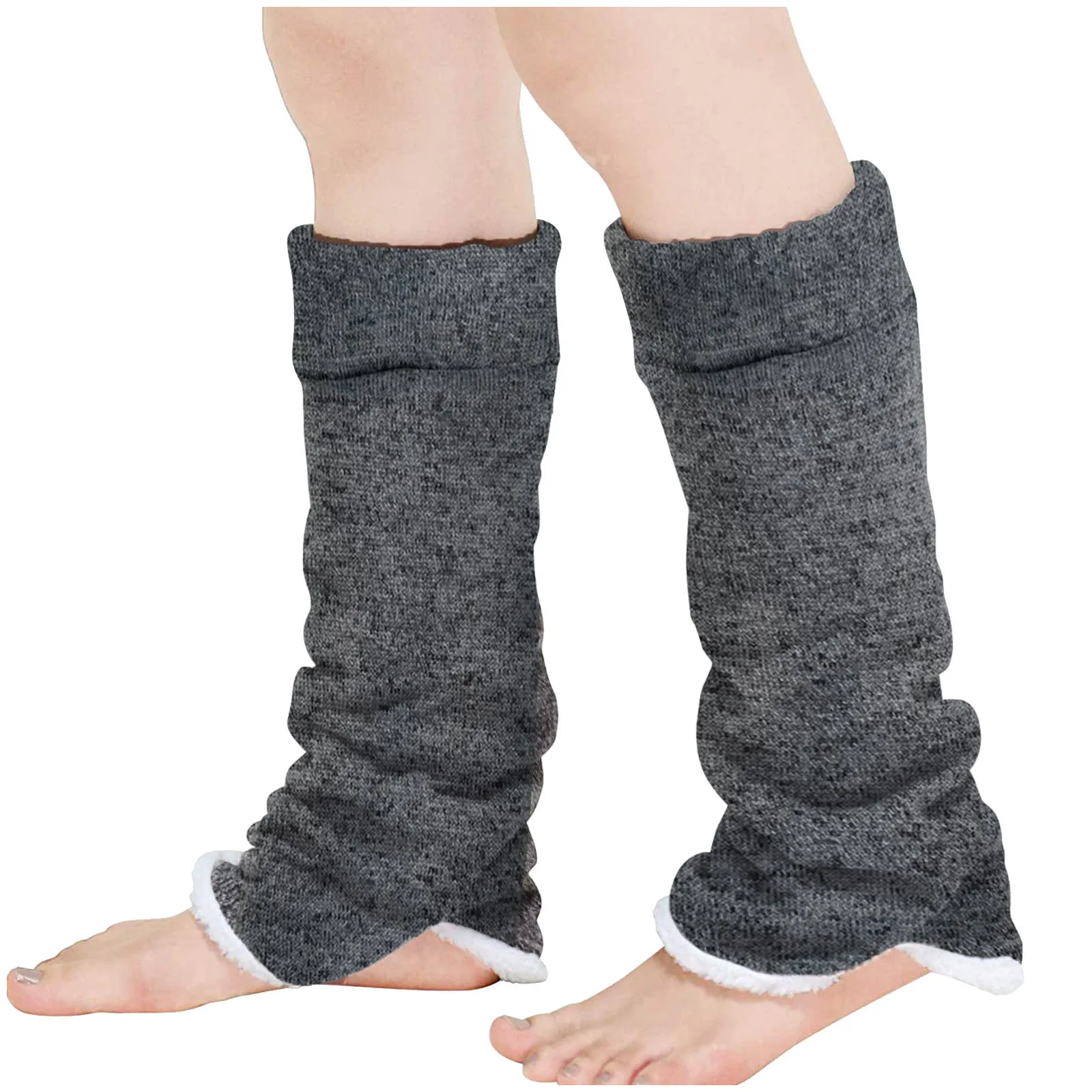 

Thicken Long Warm Leg Cover Socks Slippers Socks Thicken Women Girls Casual Winter Mid Tube Cute Cold Proof Plush Soft Socks