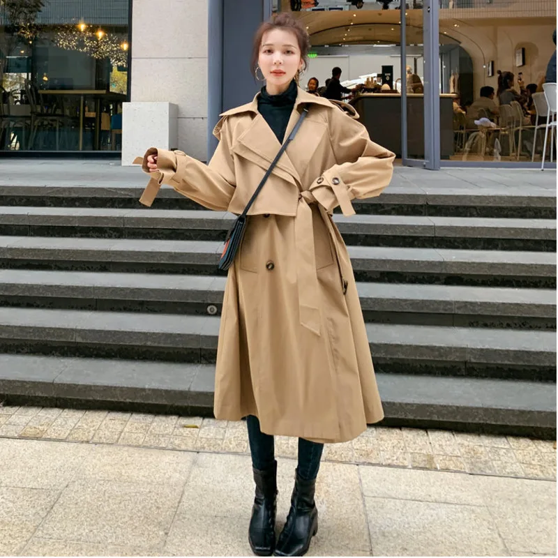 LANMREM 2020 Новинка весны Для женщин однотонные Цвет с отложным воротником средней