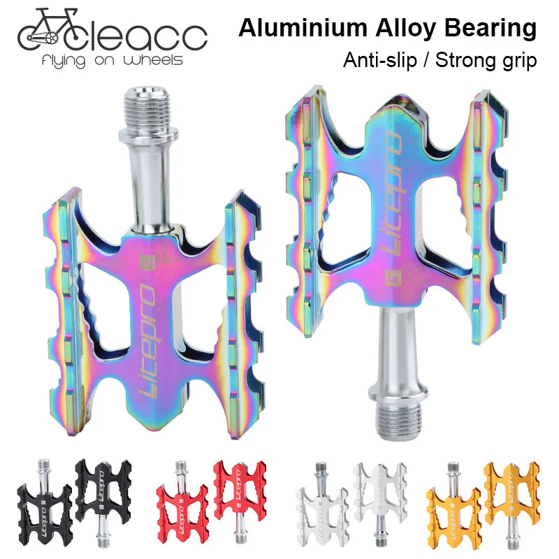 

Litepro Folding Bike Pedal Sealed Bearing For Brompton Fnhon Aluminum Alloy Non-slip MTB Road BMX Universal Bicycle Pedals