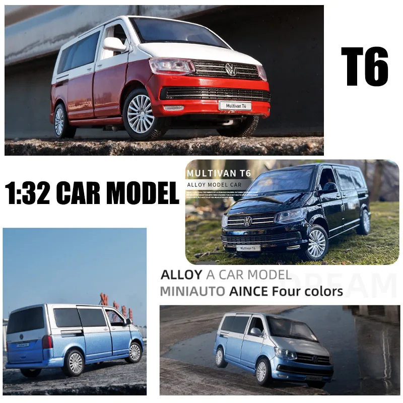 

SVIP 1:32 VW Multivan T6 Van Bread die cast alloy car model collectibles Boy birthday present children's toy car free shipping