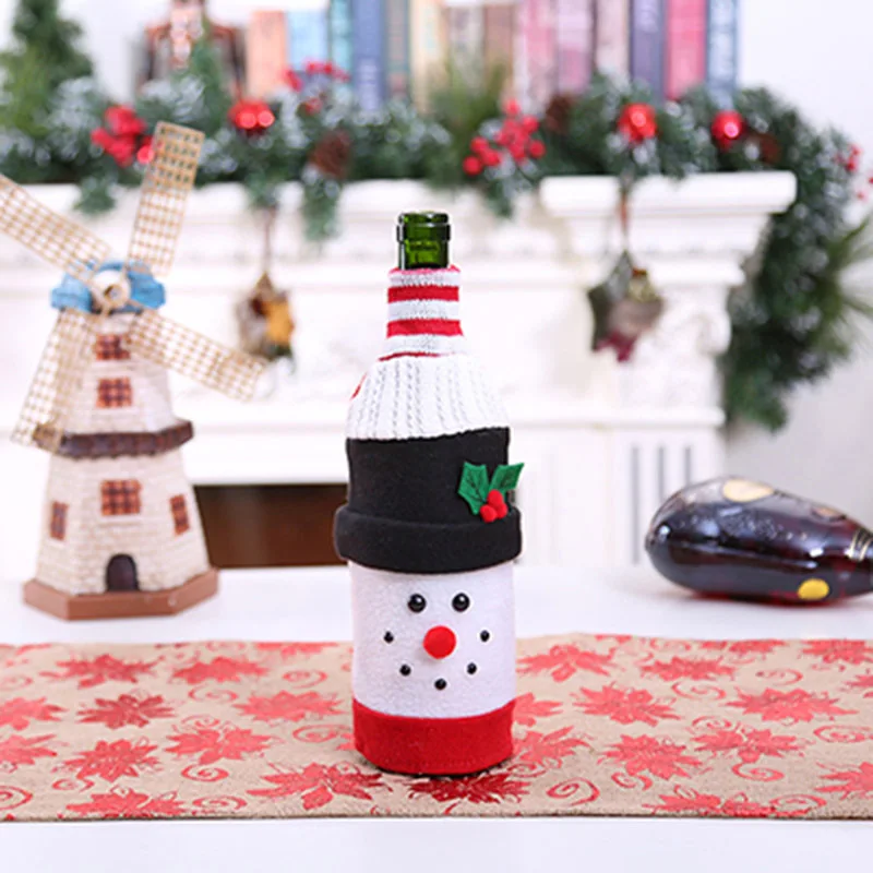 Deco Noel рождественские украшения для домашнего ужина вечерние настольные винная