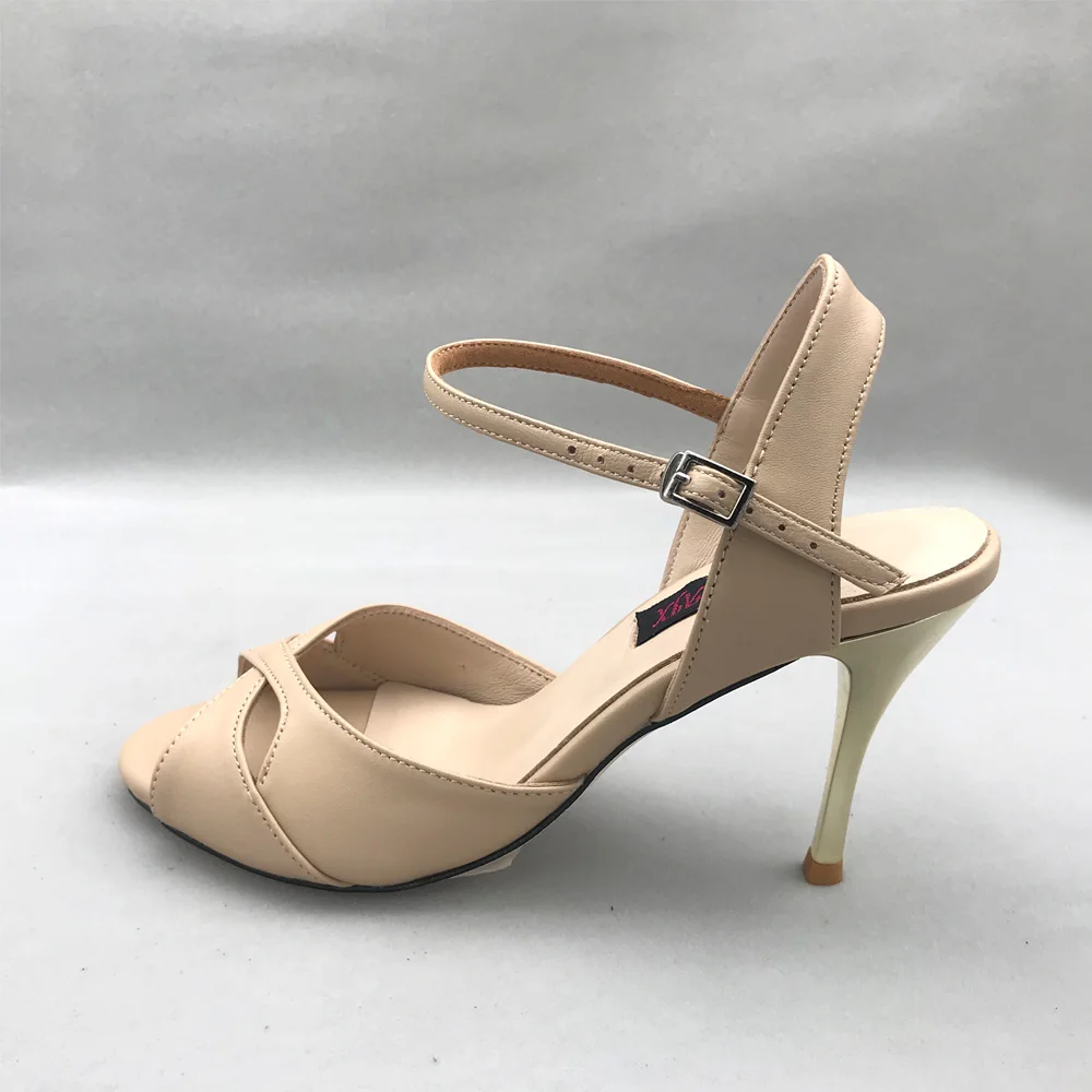 Пикантные туфли для фламенко Обувь танцев Аргентина танго Туфли pratice MST6295BSKBL кожи