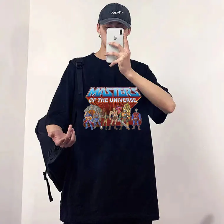 

Fashion Masters of The Universe Tshirt Men Classic 80s Short Sleeved Cotton He-Man T-shirt Eternia Anime Tees Summer T Shirts