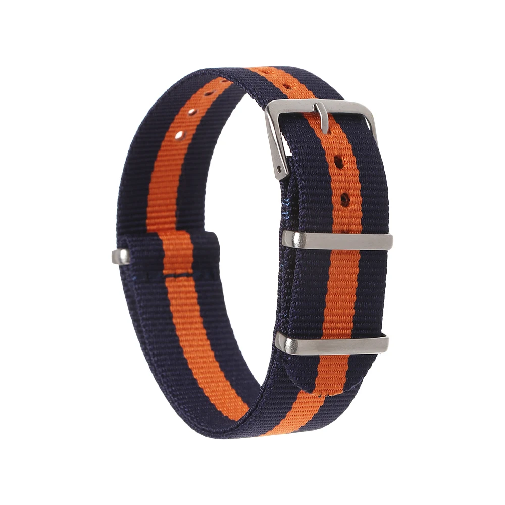 MIIQNUS New Wristband Universal Nato Nylon Watch Strap Weaving Bracelet Loop Adjustable Watch Strap Band Heavy Duty 18 20 22 mm images - 6