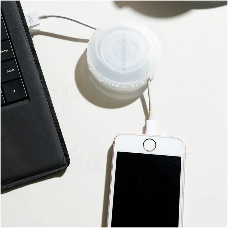 Вращающиеся зажимы для кабеля круглая намотка наушников кабель передачи данных