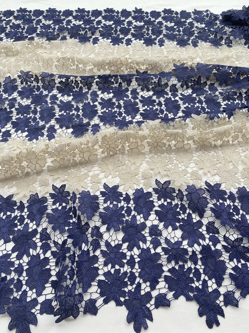 Африканская Европа Нигерия мягкая Водорастворимая кружевная ткань 2021 Новый