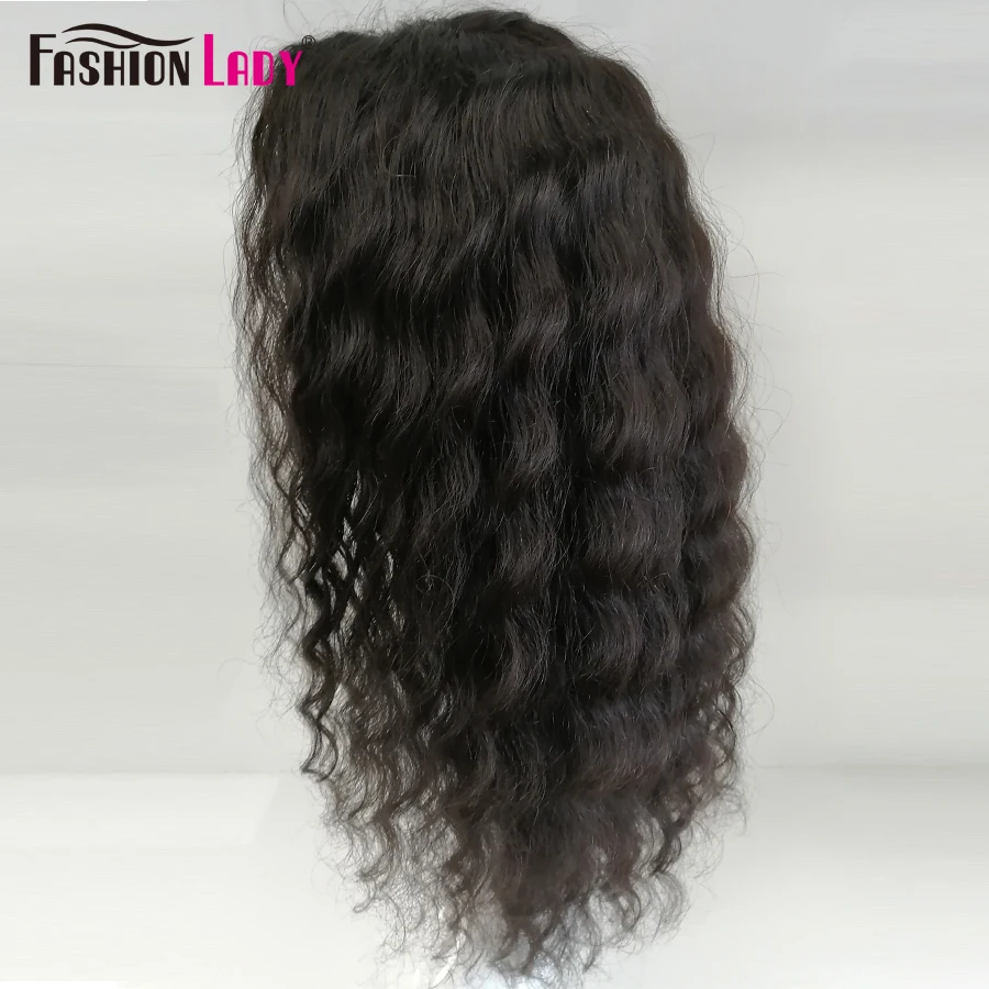 Модные женские парики фронта шнурка человеческих волос океан волны Парики 150
