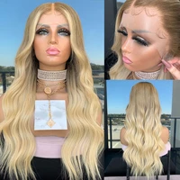 dark blonde ombre human hair wigs 28 full lace wigs remy hair loose wave lace wig13x413x6 lace frontal wig bleached knots 150