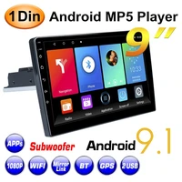 9 inch quad core android 9 1 car stereo radio 1din adjustable gps navigation wifi mp5 player fm bluetooth phone link