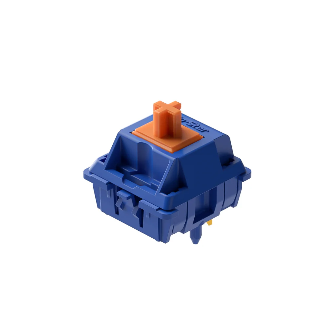 

10pcs/pack SP-Star Meteor White/Orange Switch for Customized Mechanical Keyboard 5 Pins Switches 57g