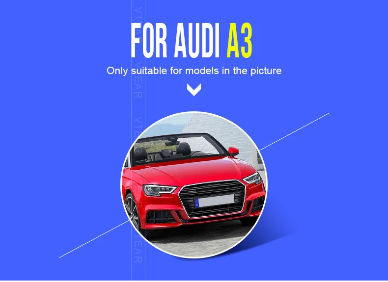 Vtear для Audi A3 дверная коробка для хранения ABS interior аксессуары для подлокотников сумка для монет сумка держатель Багажник автомобильный Органайзер автомобильный-Стайлинг органайзер для панели авто