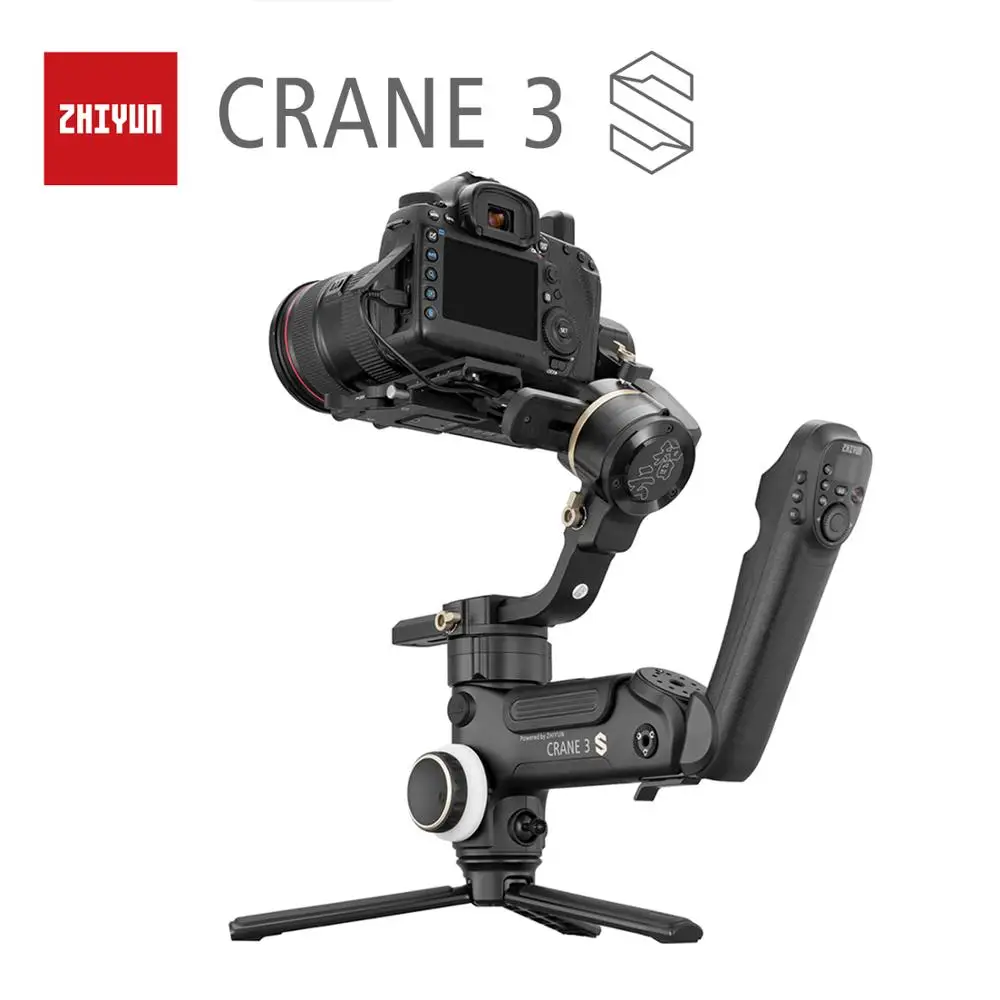 

Zhiyun Crane 3S 3S-Pro 3-Axis Handheld Stabilizer Maxload 6.5KG for Red Cinema Sony Nikon Canon Fuji DSLR Video Camera Gimbal