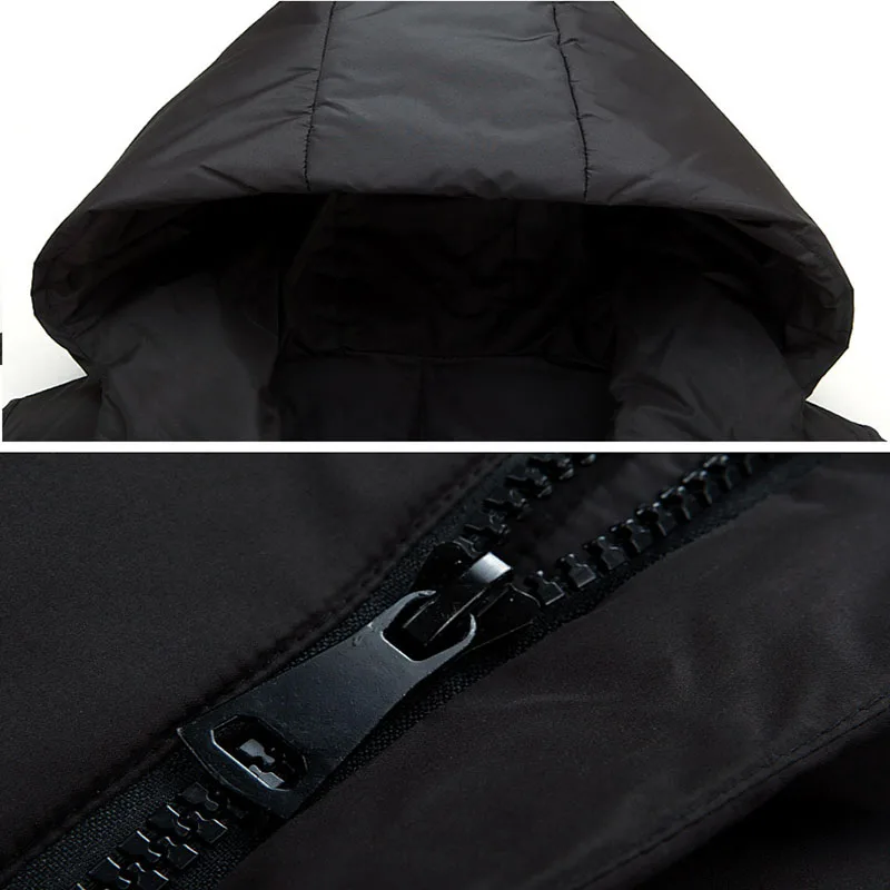 Мужская зимняя куртка с капюшоном и воротником из натурального меха | одежда