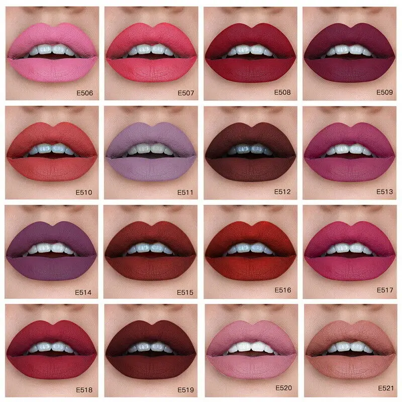 Pudaier Матовая жидкая губная помада водонепроницаемый красный бархат блеск для губ