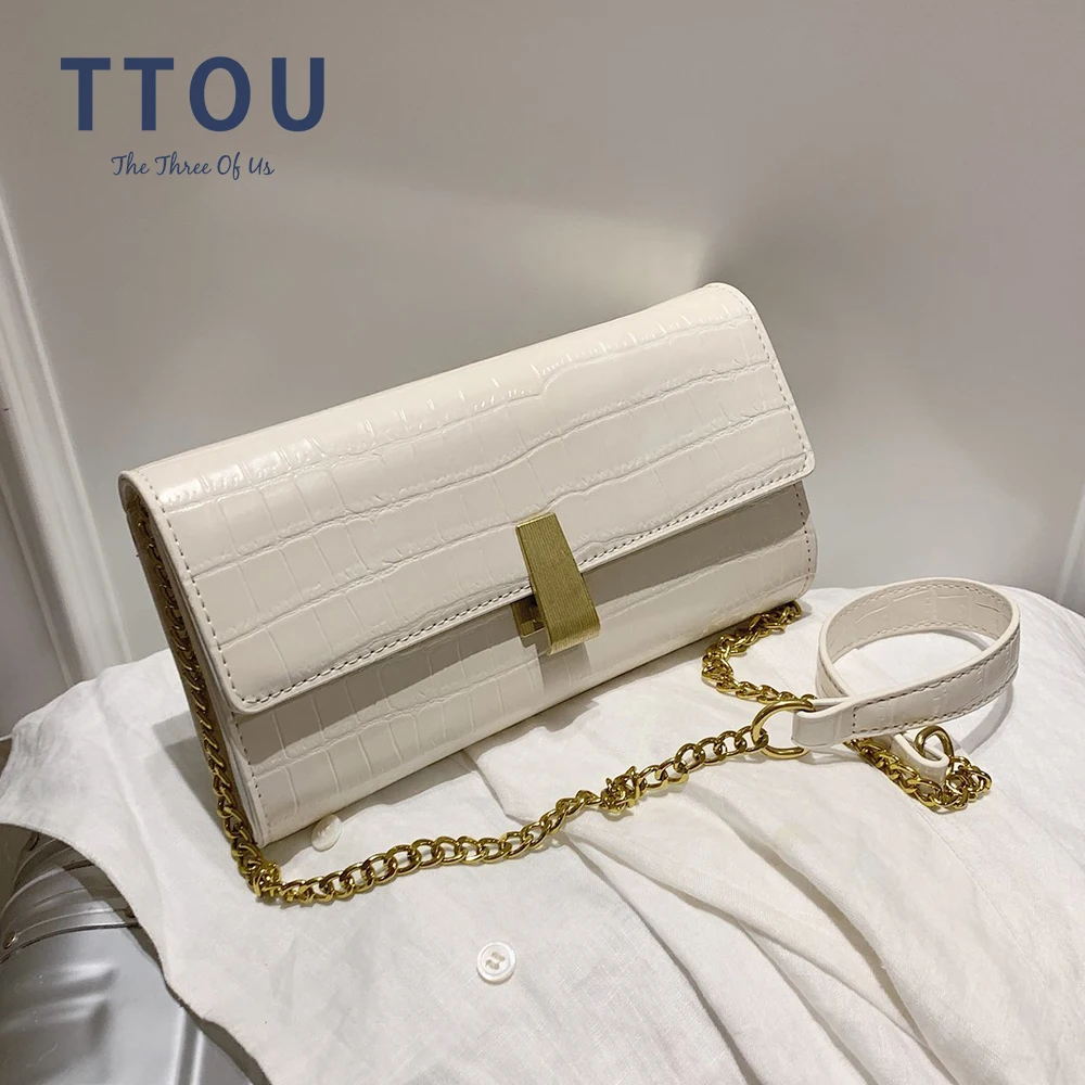 

Acrylic Chain Designer Small PU Leather Crossbody Bags for Women 2020 Branded Trend Shoulder Handbags Female Travel Hand Bag