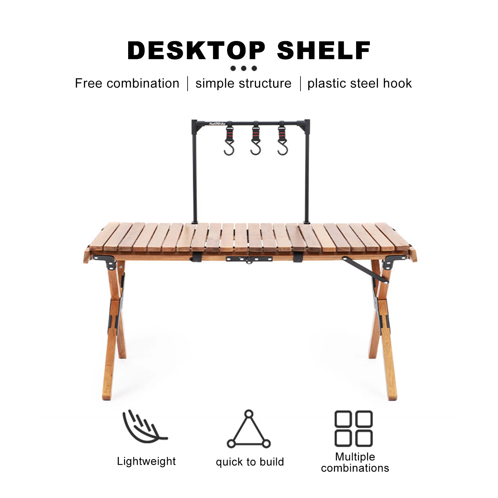 

Hanging Rack Camping Storage Rack Outdoor Picnic Hook Kitchen Pot Pan Hanger Clothes Storage Rack Outdoor Tool