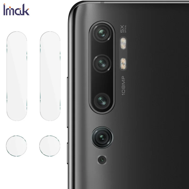 

2 шт., прозрачная стеклянная пленка IMAK для объектива камеры XIoa mi CC9 Pro Note 10 Pro CC9 CC9E, пленка из закаленного стекла