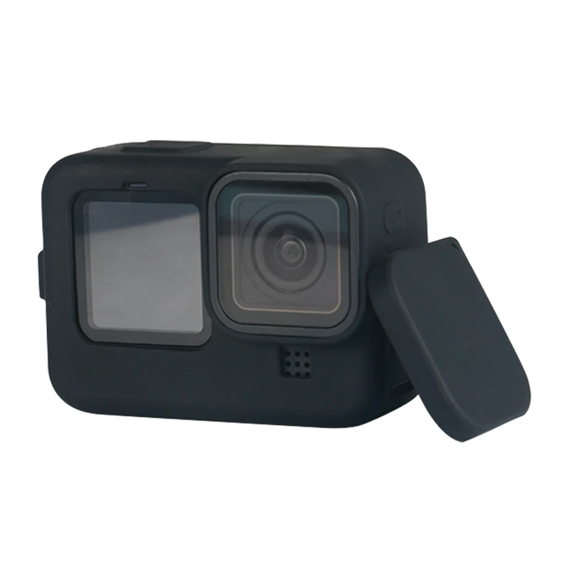 

Черный мягкий силиконовый чехол для Gopro Hero 9, силиконовый защитный чехол с полным покрытием, аксессуары для камеры