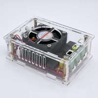 xh a101 tda7498 100w 100w dc9 34v 24v high power digital amplifier board in case and fan amplifiers