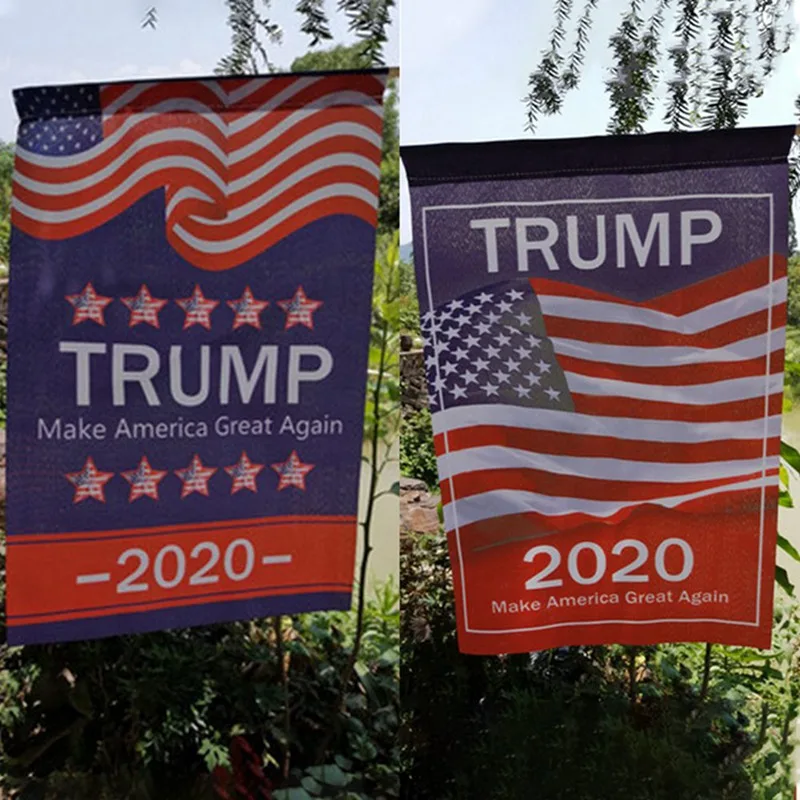 Флаг Трампа 2020 30*45 см двусторонний Печатный флаг Дональда стандарта Keep America Great