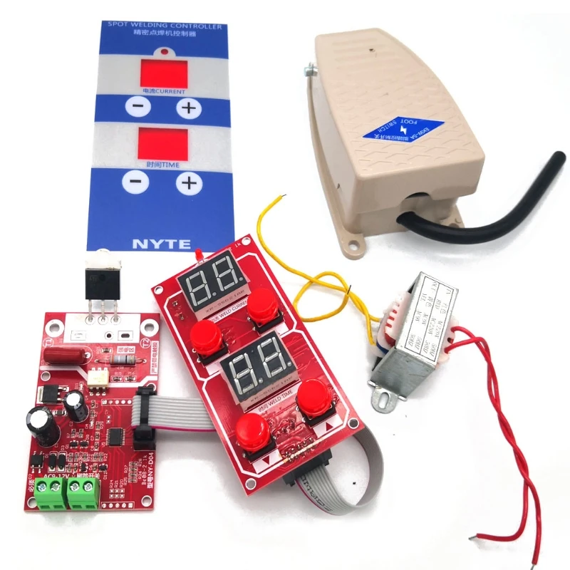 

All-digital Easy Installation Push Button Spot Welder Control Board Spot Welder Kits with Buzzer Point