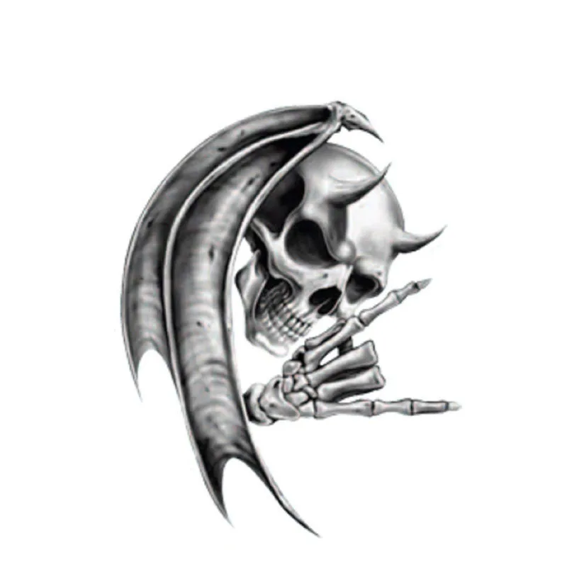 

14cmx11cm Personalized skull Vinyl Car stickers Decals Motorcycle Accessories Car-Window Decorative Goods PVC