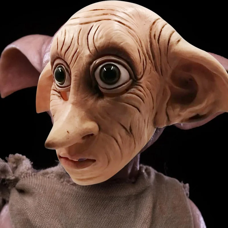 Аниме Косплей Dobby Elfin латексная маска для взрослых Милая животная стиль костюм на